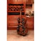 Vintiquewise Decorative 10 Bottle Wooden Cello Shaped Wine Rack 53 Inch Floor Violin QI003607L - alternate 5